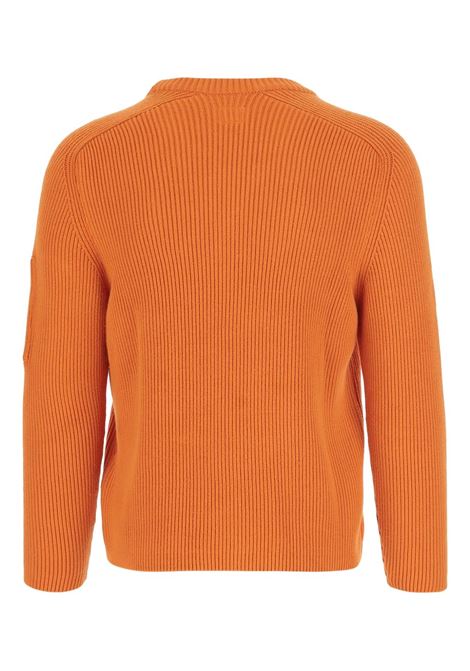 crewneck sweater man orange C.P. COMPANY | 19CMKN015A-006608A434